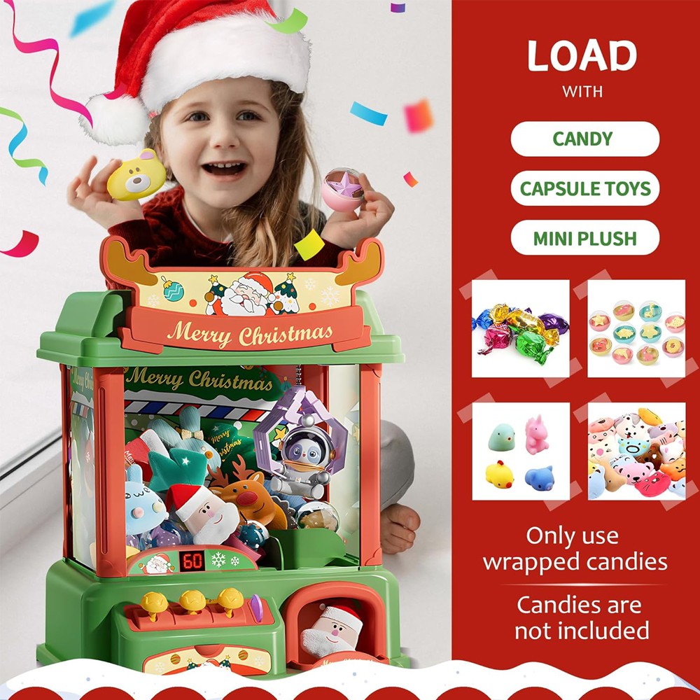 Christmas Claw Machine For Kid - Arcade Toy Vending Machine recension och pris