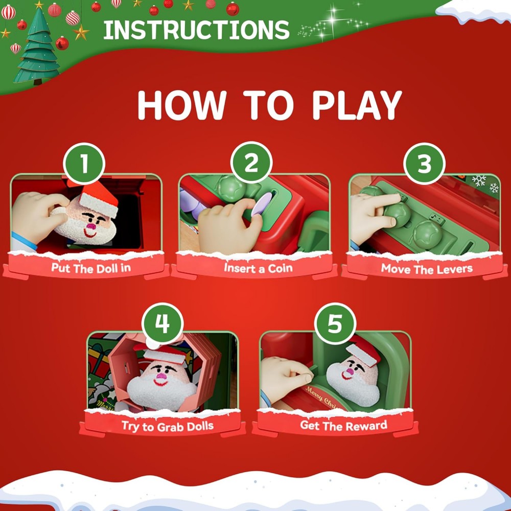 Christmas Claw Machine For Kid - Arcade Toy Vending Machine recension och pris