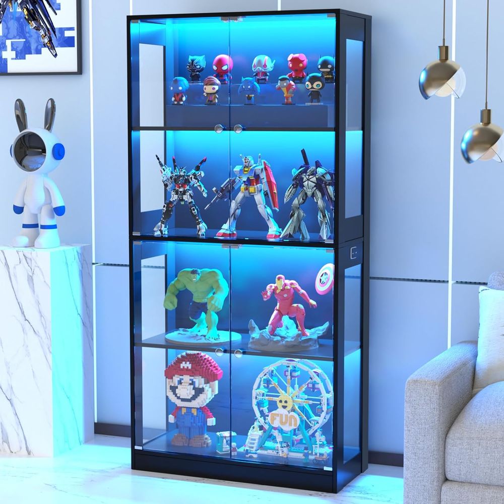 65 Glass Door Display Cabinet, - Glass Cabinet Display recension och pris