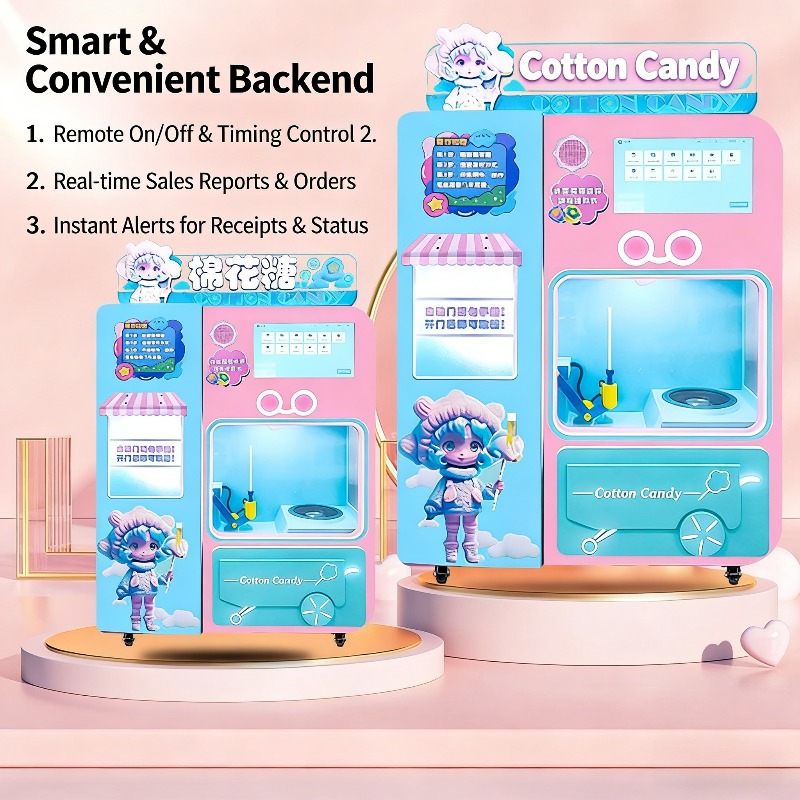 FOB Automatic Cotton Candy Ven - Vending Machine Qr Code recension och pris