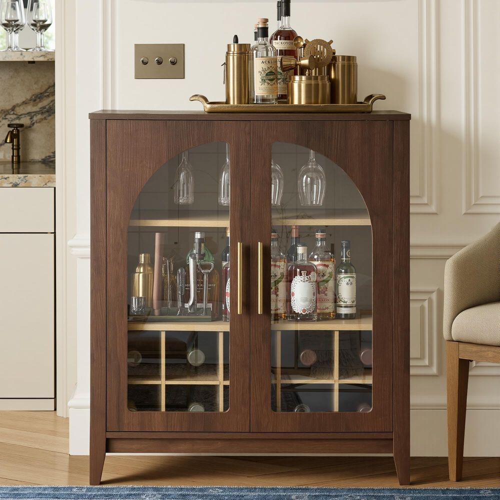 Tall Storage Cabinet Fluted Pa - Glass Cabinet Display recension och pris