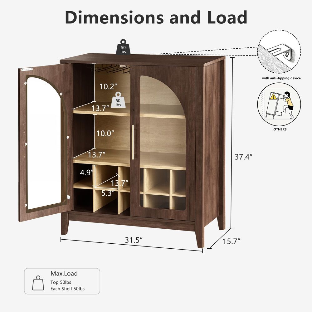 Tall Storage Cabinet Fluted Pa - Glass Cabinet Display recension och pris