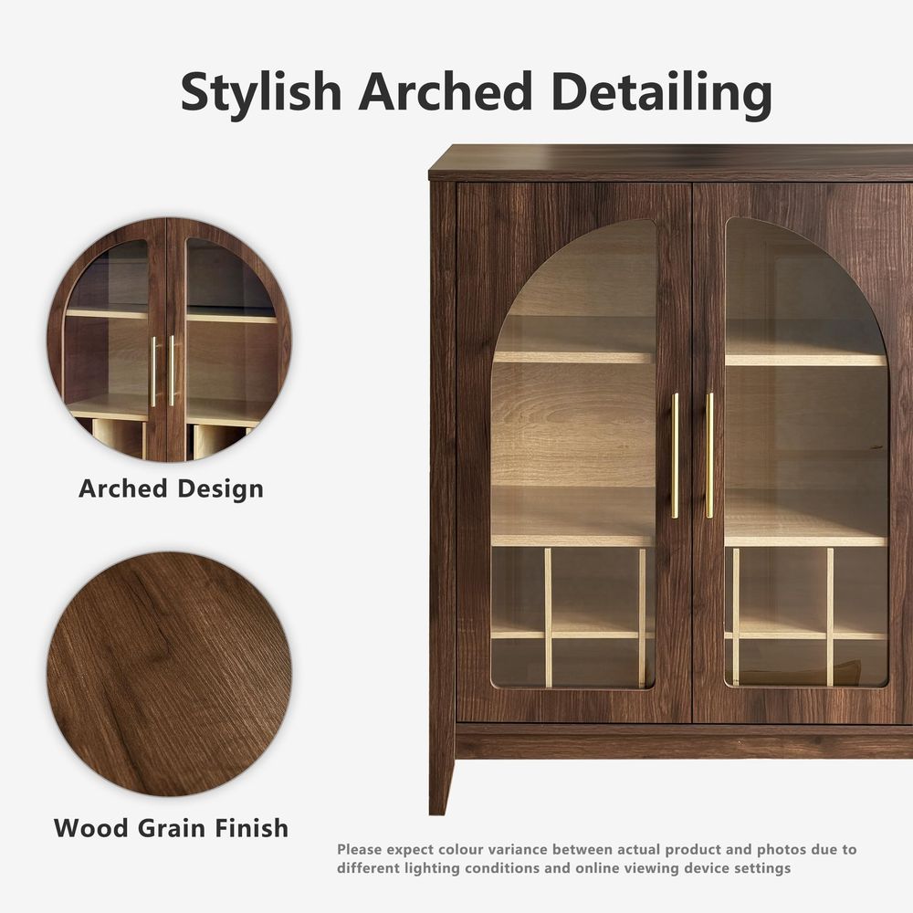 Tall Storage Cabinet Fluted Pa - Glass Cabinet Display recension och pris