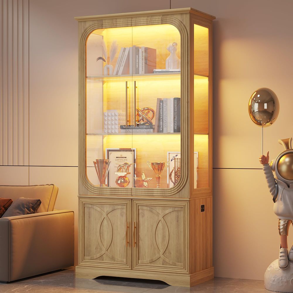 Display Cabinet with Glass Doo - Glass Cabinet Display recension och pris