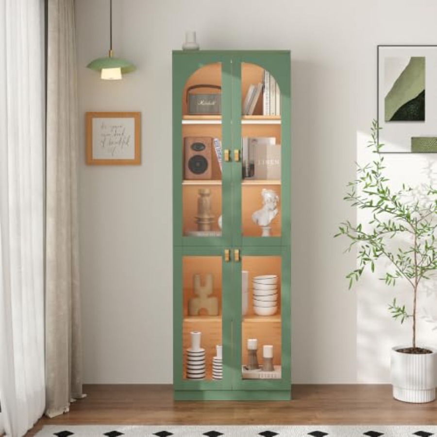 Living room office curio cabin - Glass Cabinet Display recension och pris