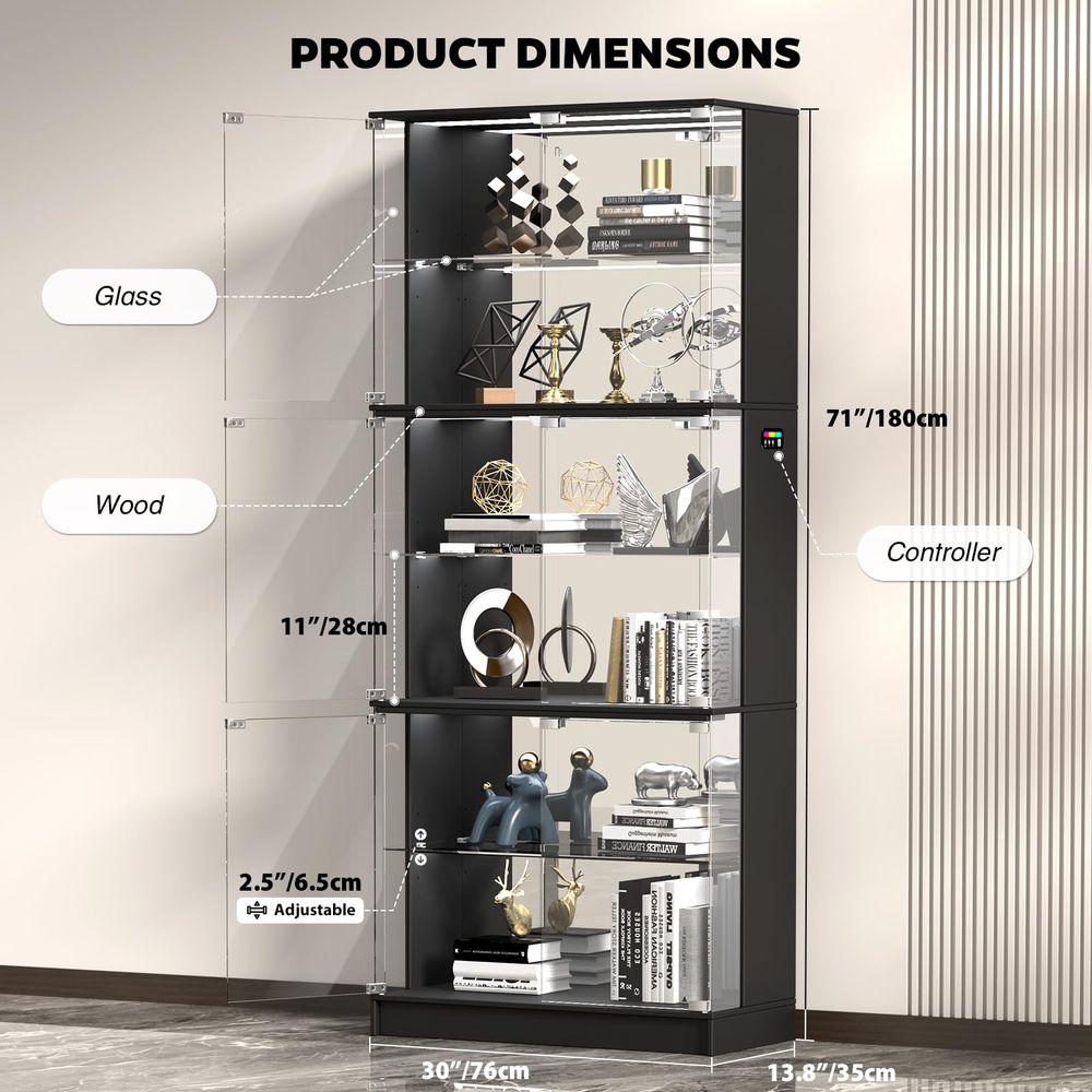 Display Cabinet with Glass Doo - Glass Cabinet Display recension och pris