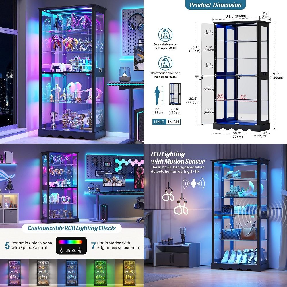 Display Cabinet with Glass Doo - Glass Cabinet Display recension och pris