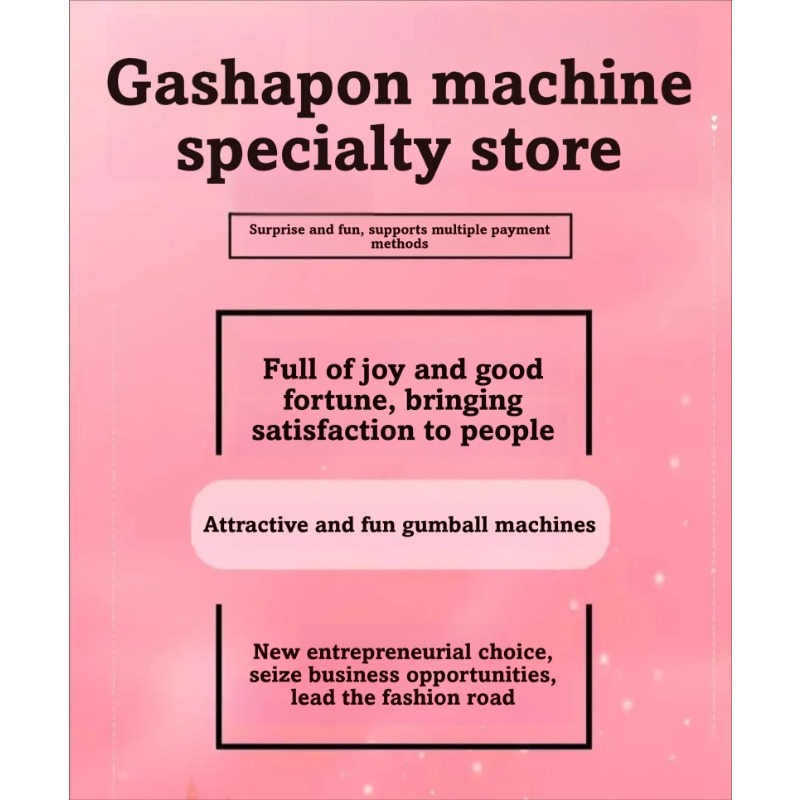 Commercial Large Gashapon Caps - Vending Machine Qr Code recension och pris