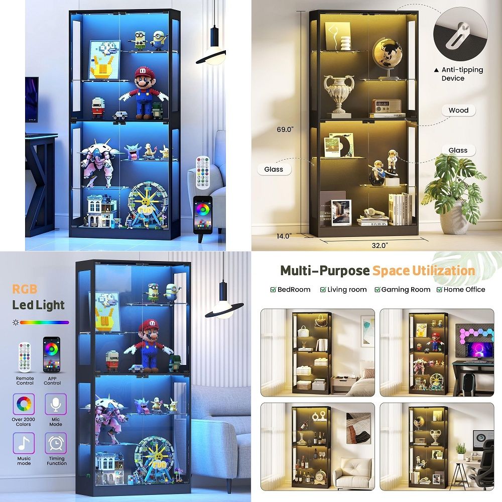 Display Cabinet with Glass Doo - Glass Cabinet Display recension och pris
