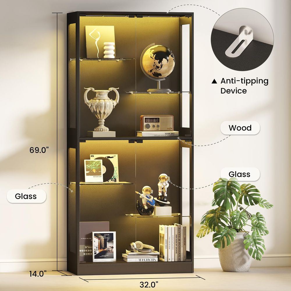 Display Cabinet with Glass Doo - Glass Cabinet Display recension och pris