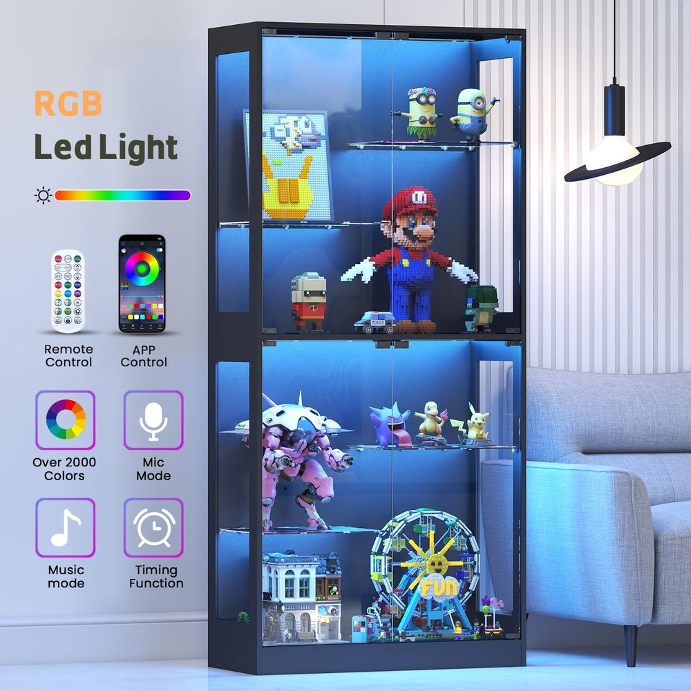 Display Cabinet with Glass Doo - Glass Cabinet Display recension och pris