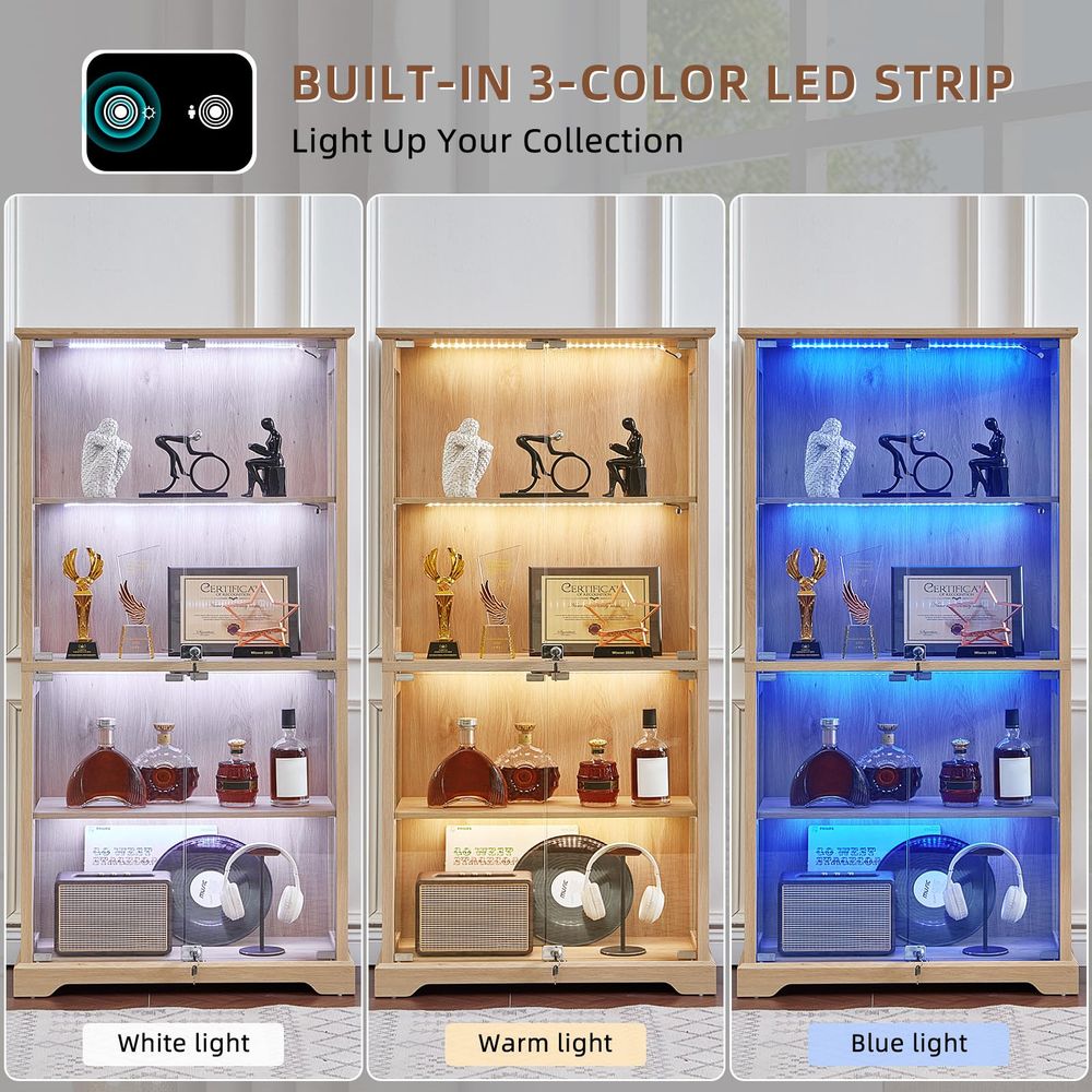 Farmhouse Glass Display Cabine - Glass Cabinet Display recension och pris
