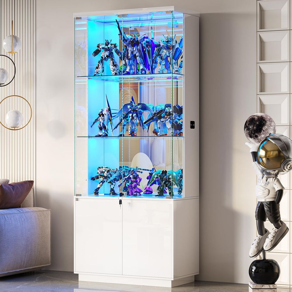 71 Tall Display Cabinet with G - Glass Cabinet Display recension och pris